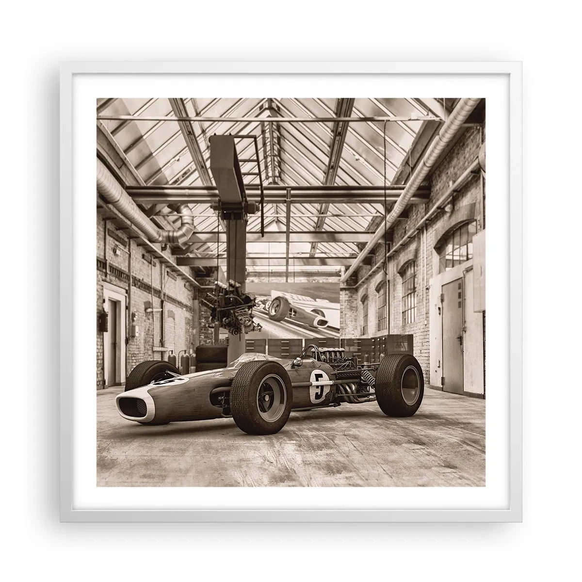 Pôster em moldura branca - O descanso do vencedor - 60x60 cm