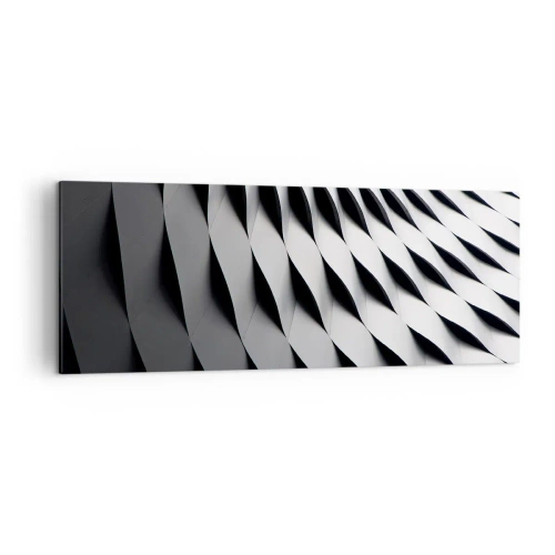 Quadro em tela - Na superfície das ondas - 140x50 cm