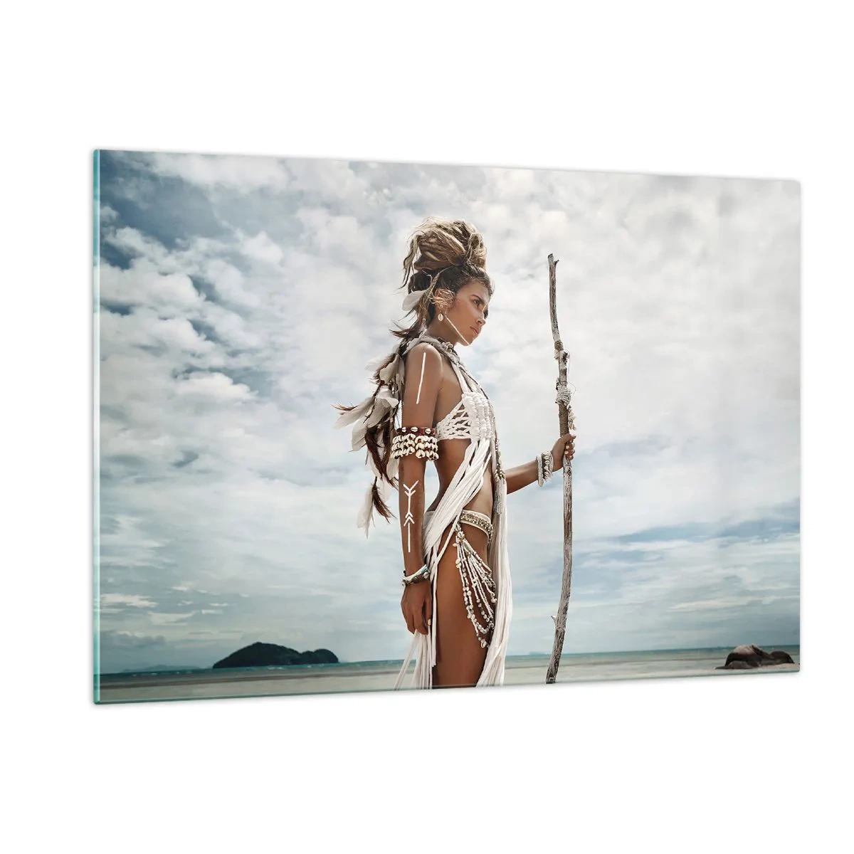 Quadro em vidro - Rainha dos trópicos - 120x80 cm