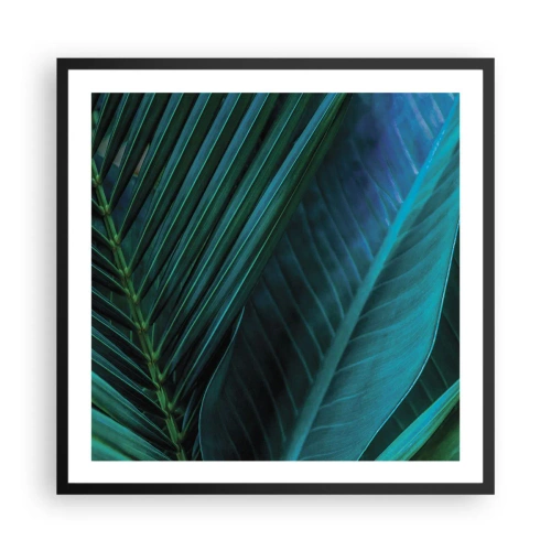 Pôster com moldura preta - Anatomia da vegetação - 60x60 cm