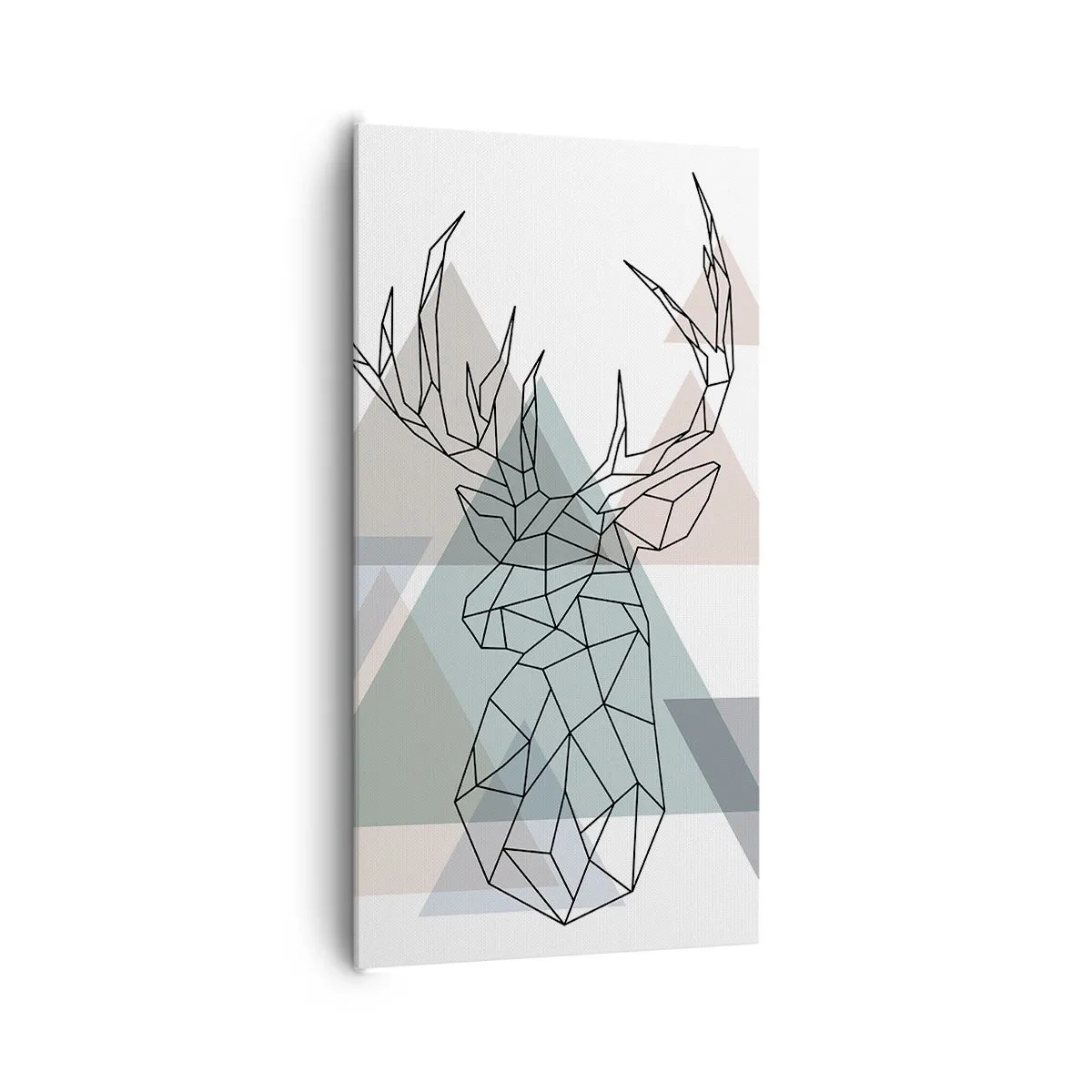 Quadro em tela - Numa floresta geométrica - 65x120 cm