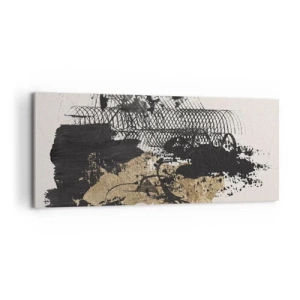 Quadro em tela - Composição com paixão - 120x50 cm