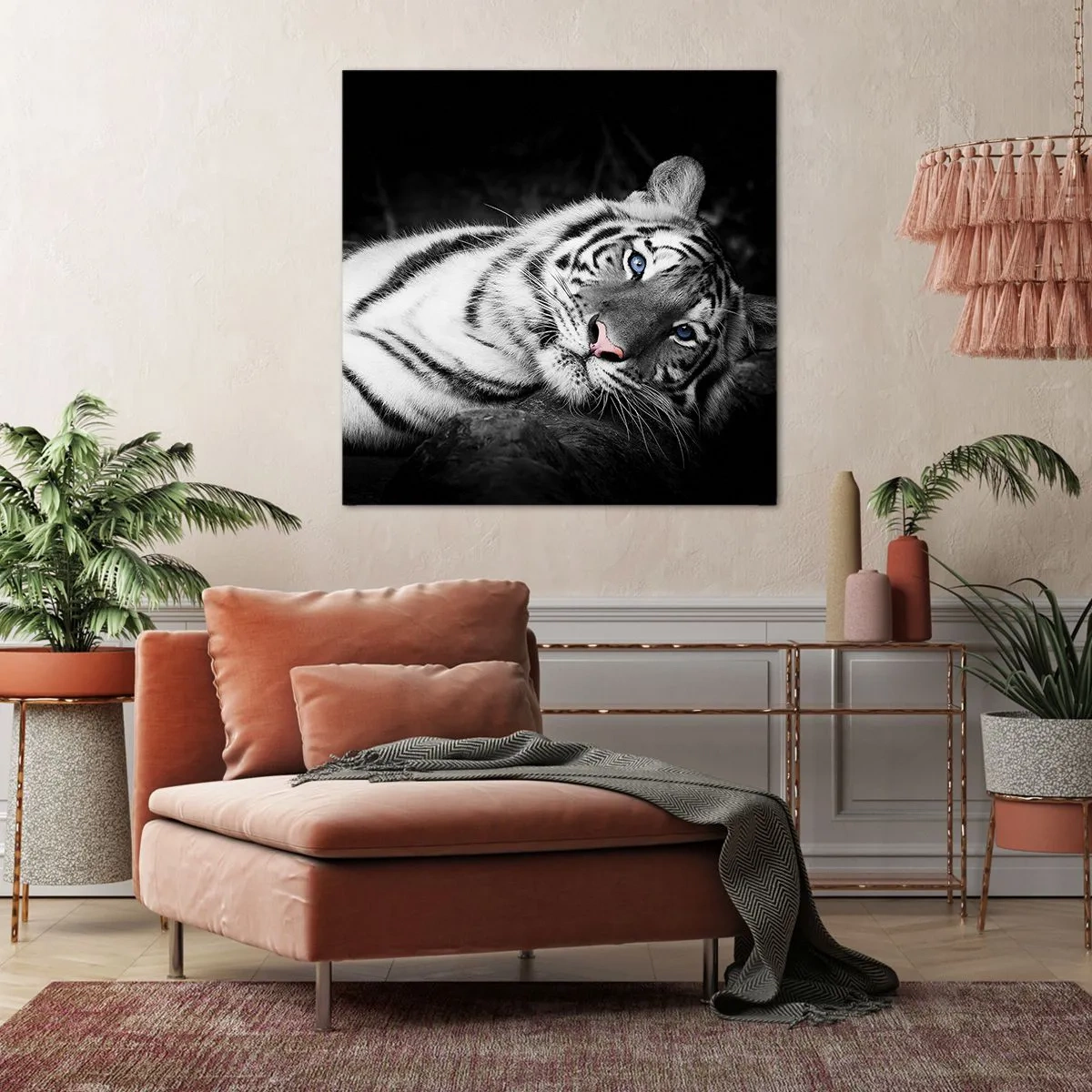 Quadro em tela - Selvagem e tranquilo - 40x40 cm