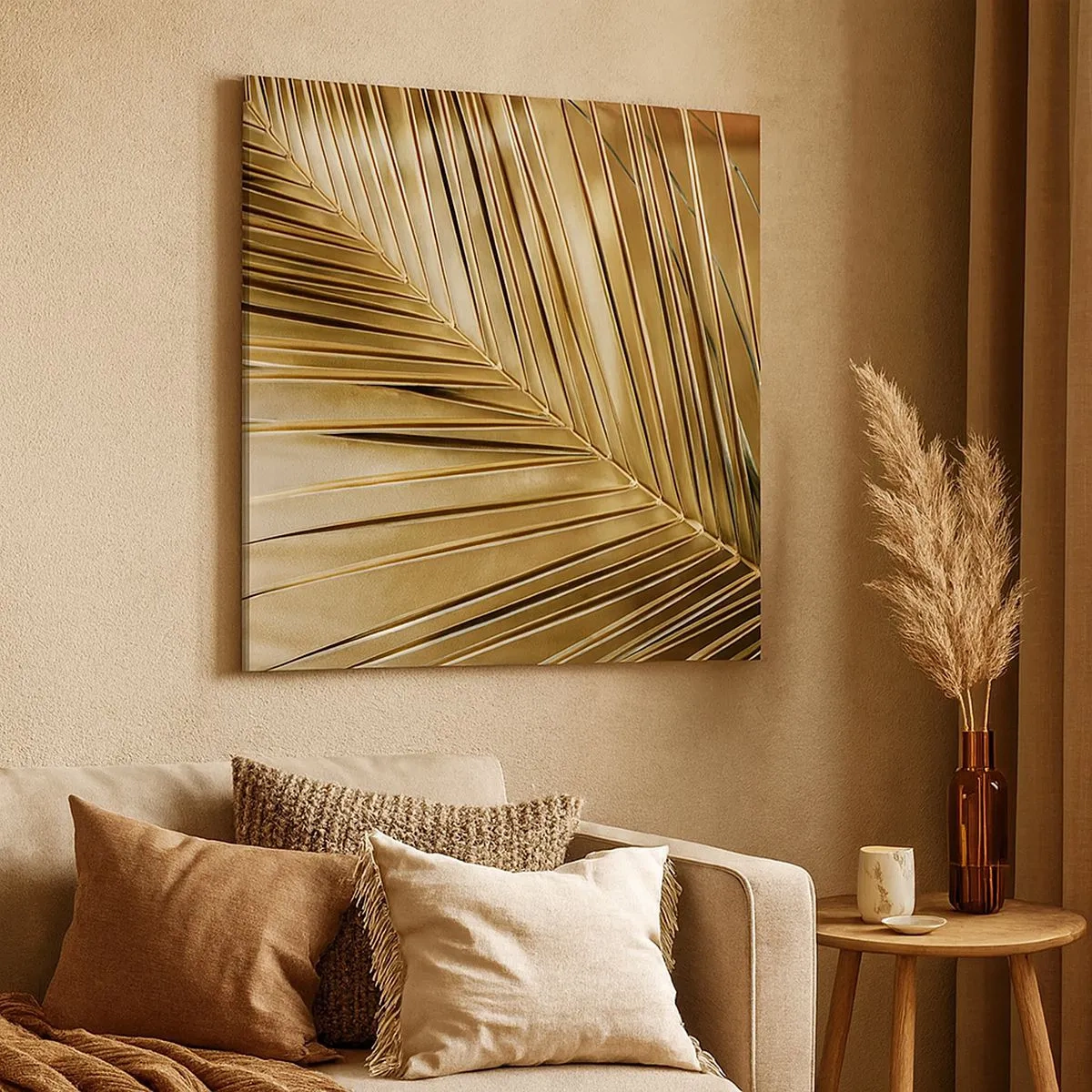 Quadro em tela - Colunata natural - 30x30 cm