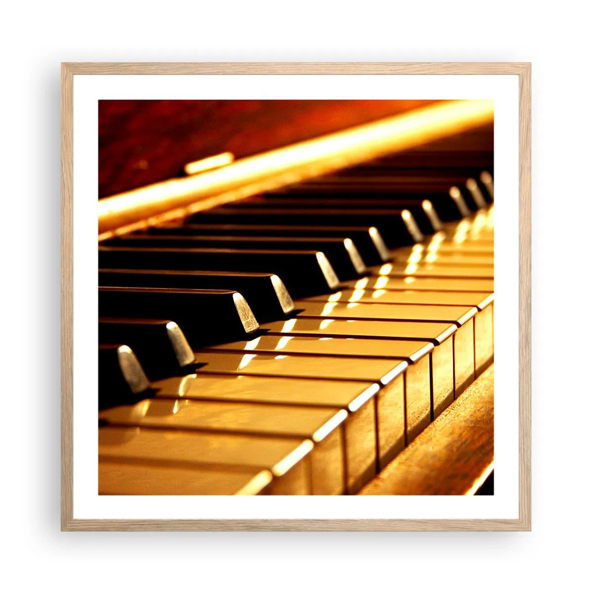 Pôster com moldura de carvalho claro - Infinitas possibilidades - 60x60 cm