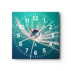 Relógio de parede - Relógio em vidro - Momento místico - 40x40 cm