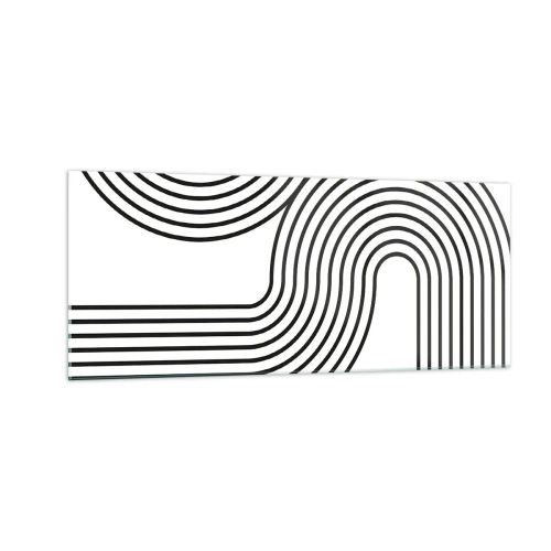 Quadro em vidro - Na curva - 100x40 cm