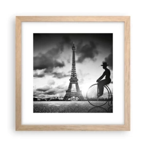 Pôster com moldura de carvalho claro - Saudades da Belle Époque - 30x30 cm