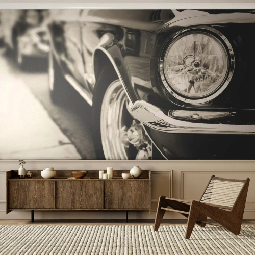 Papel de Parede Premium Sand - Brilho permanente - Carro, Carro, Clássico - 100x70 cm