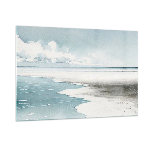Quadro em vidro - Maré suave - 120x80 cm