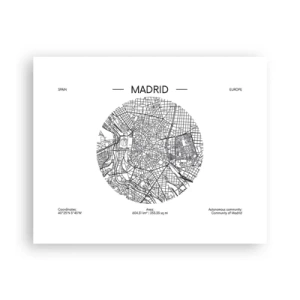 Pôster - Anatomia de Madri - 50x40 cm