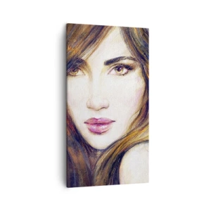 Quadro em tela - O que estás a pensar - 45x80 cm