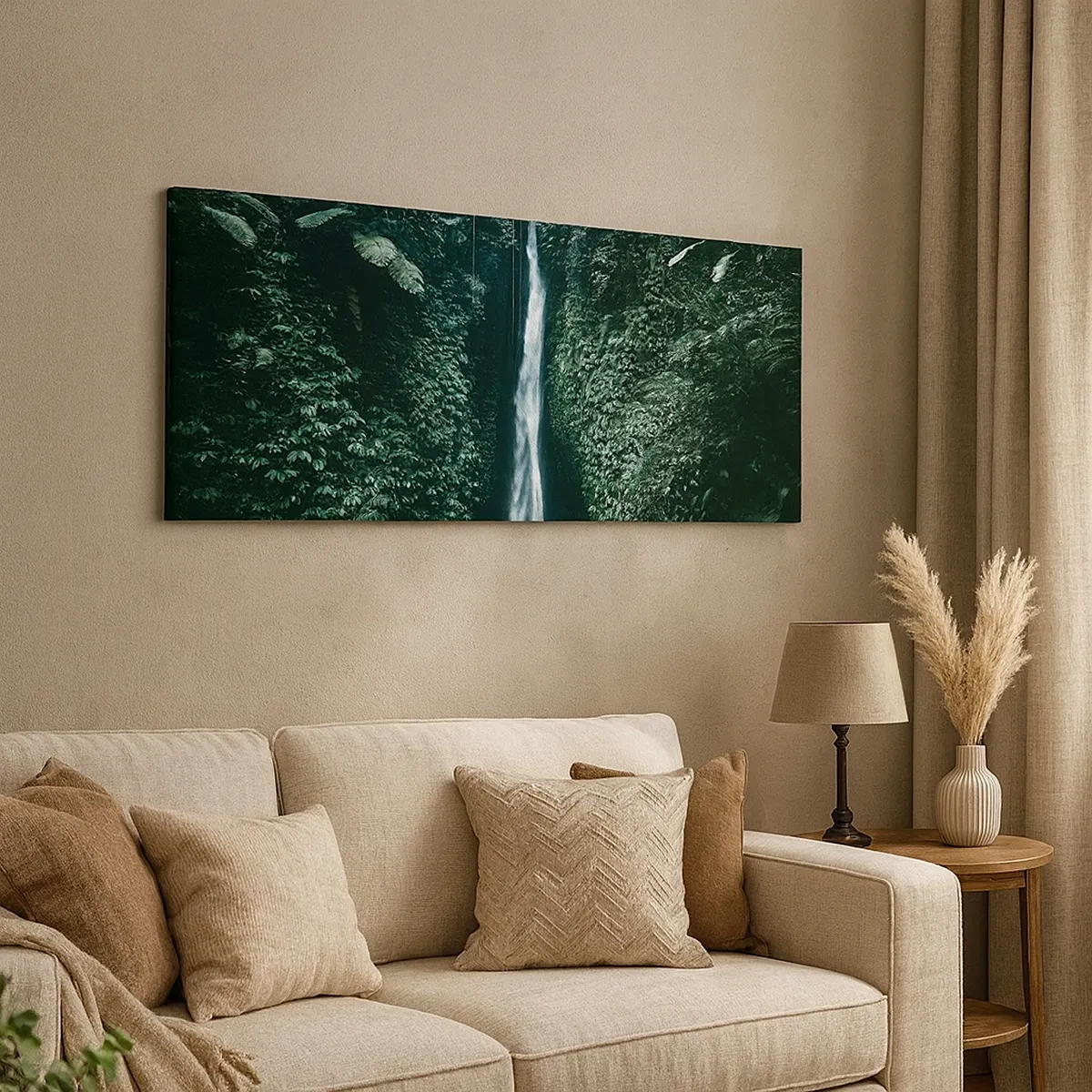 Quadro em tela - Primavera tropical - 30x30 cm