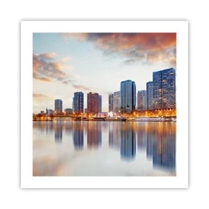 Pôster - A tranquilidade monumental de Paris - 50x50 cm