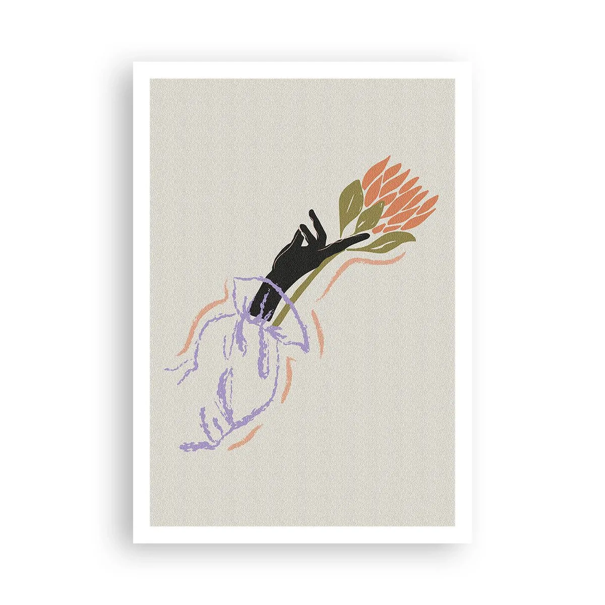 Pôster - Toque fraterno - 70x100 cm