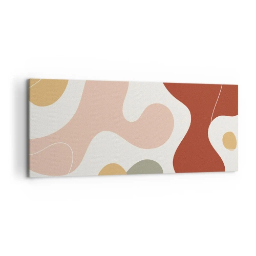 Quadro em tela - Ziguezagues ornamentais - 120x50 cm