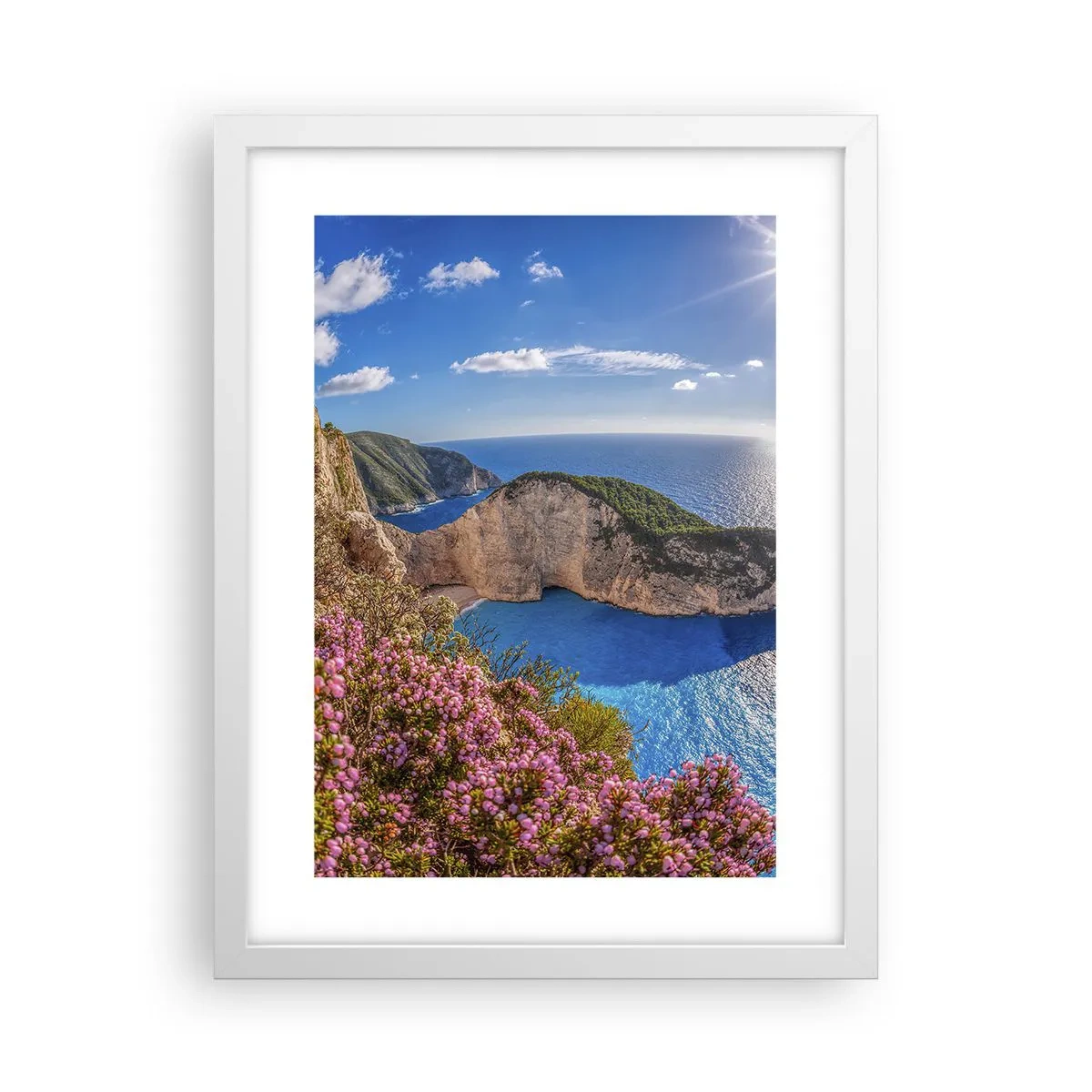 Pôster em moldura branca - As minhas grandes férias gregas - 30x40 cm