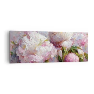 Quadro em tela - Um buquê cheio de vida - 140x50 cm