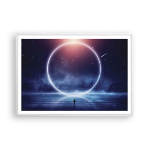 Pôster em moldura branca - Eles já estão aqui... - 100x70 cm