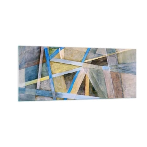 Quadro em vidro - Em linha reta ou na diagonal? - 100x40 cm