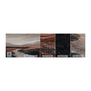 Amostra de papel de parede autocolante Deluxe Sticker - Um vale tranquilo - Paisagem, Paisagem, Pedaço - 100x30 cm