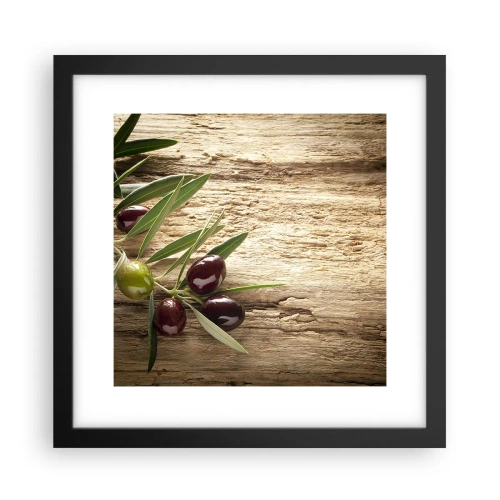Pôster com moldura preta - Direto da natureza - 30x30 cm