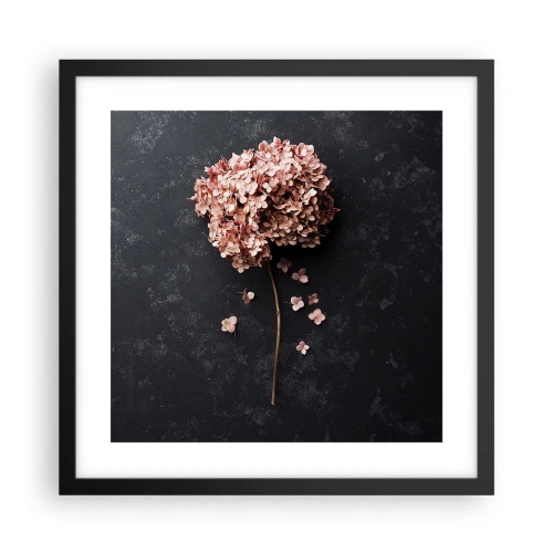 Pôster com moldura preta - Um sinal verdadeiramente romântico - 40x40 cm