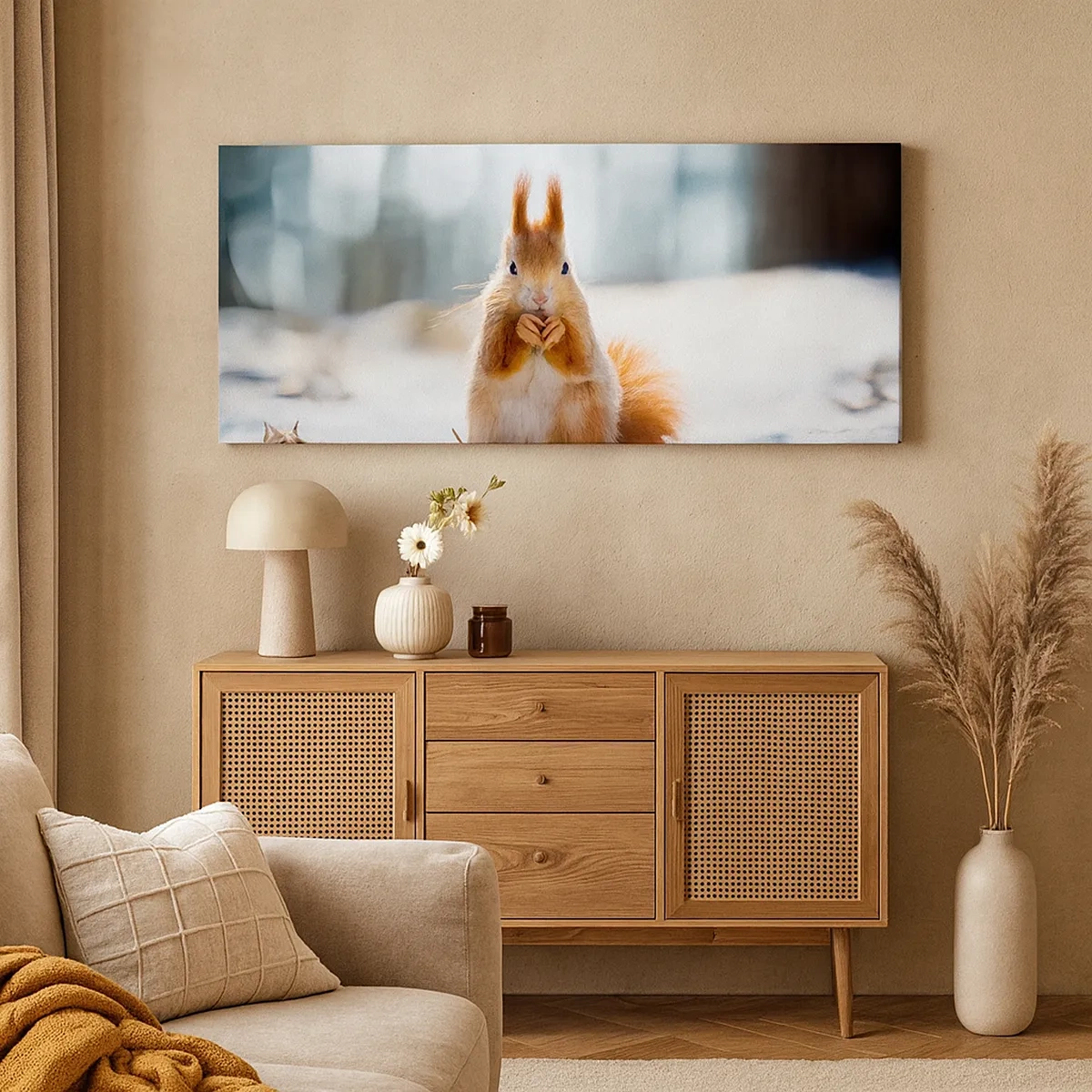 Quadro em tela - Para o que estás a olhar? - 30x30 cm