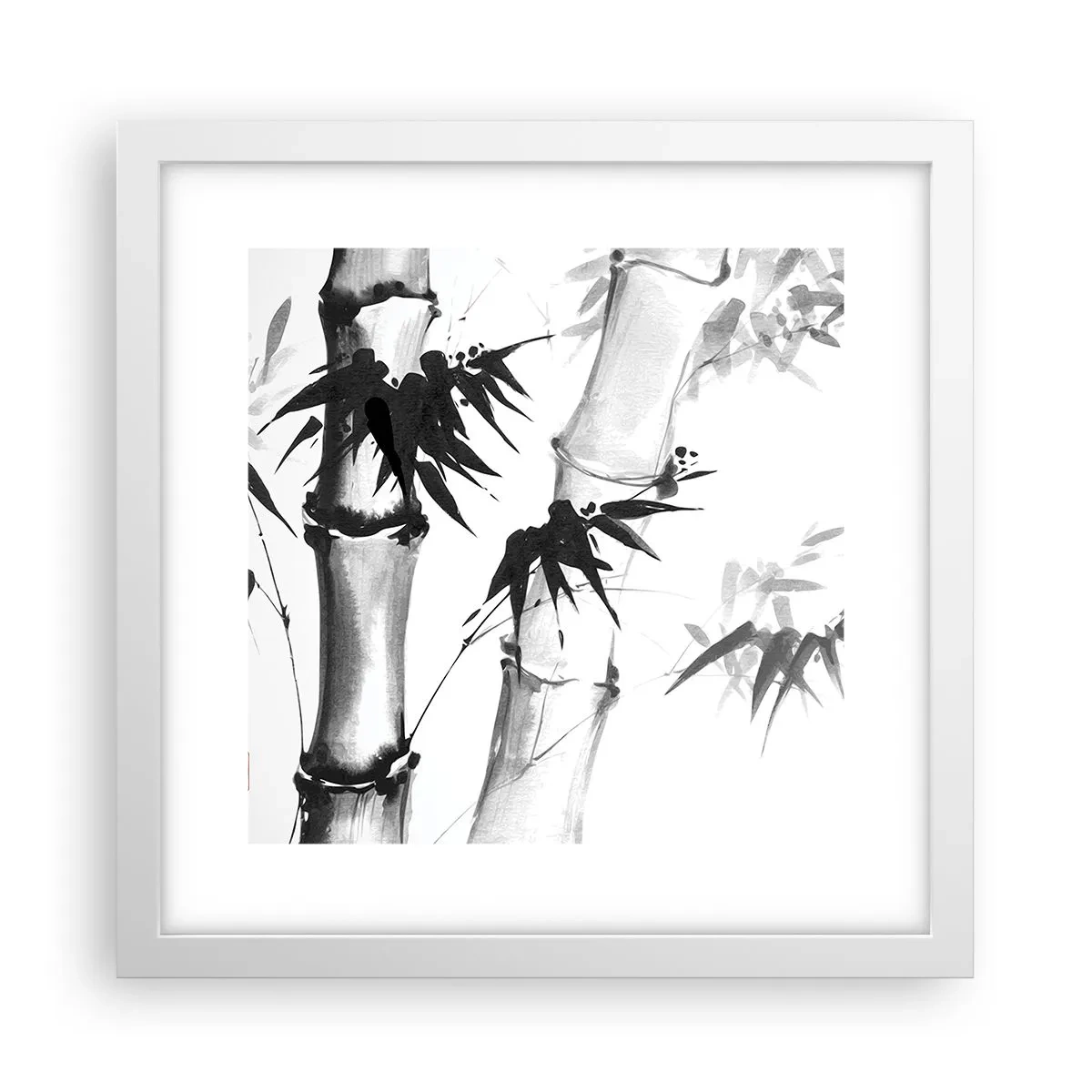 Pôster em moldura branca - Foco no Oriente - 30x30 cm