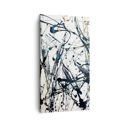 Quadro em tela - Abstração expressionista - 45x80 cm
