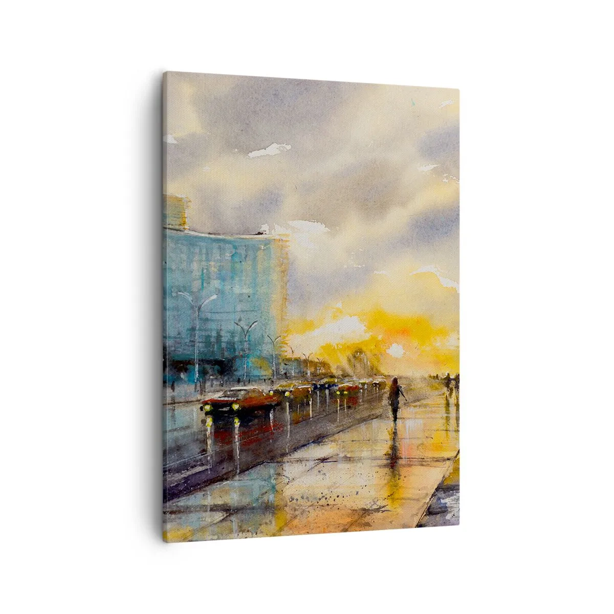 Quadro em tela - A vida na costa - 50x70 cm