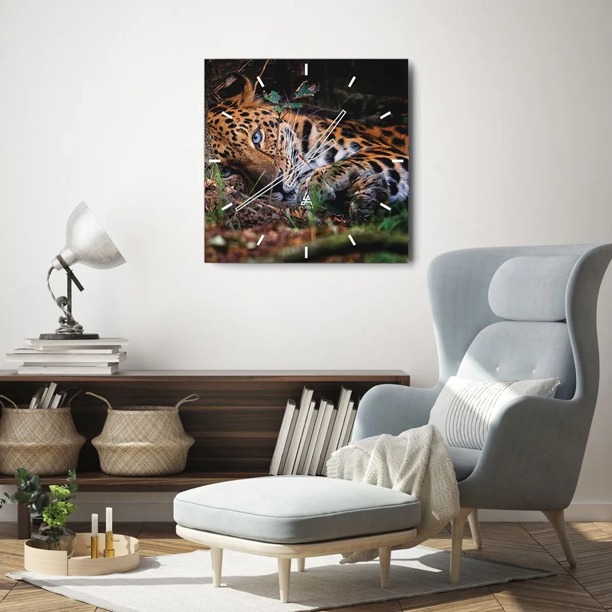 Relógio de parede - Relógio em vidro - Confie em mim - 30x30 cm