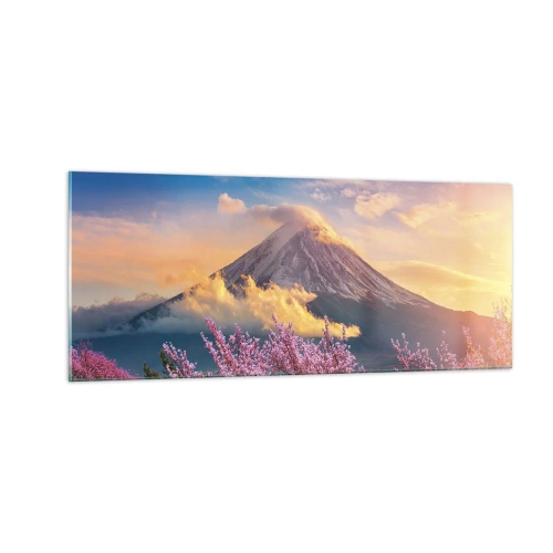 Quadro em vidro - Santidade japonesa - 100x40 cm