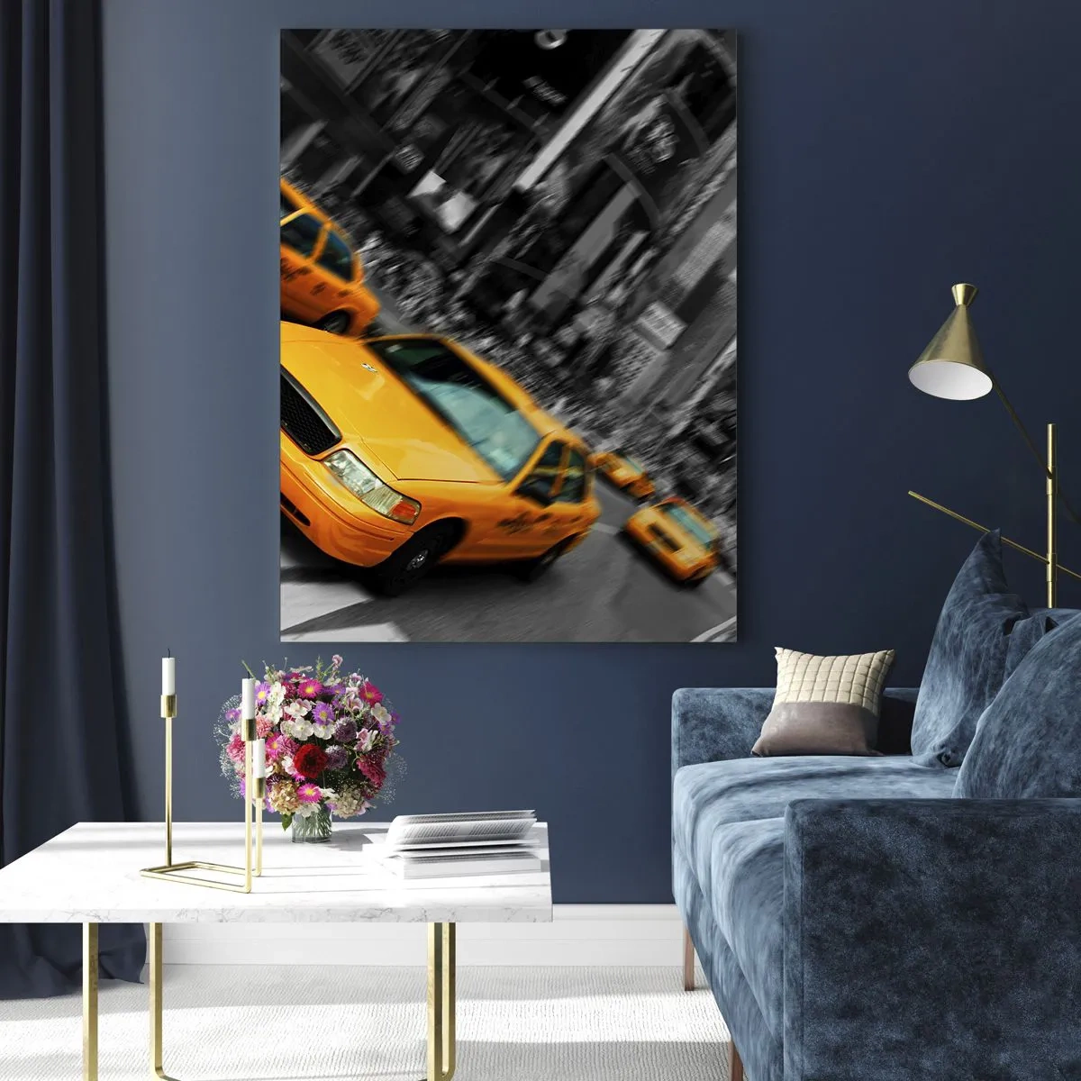 Quadro em vidro - Gotas de sol em Nova Iorque - 50x70 cm