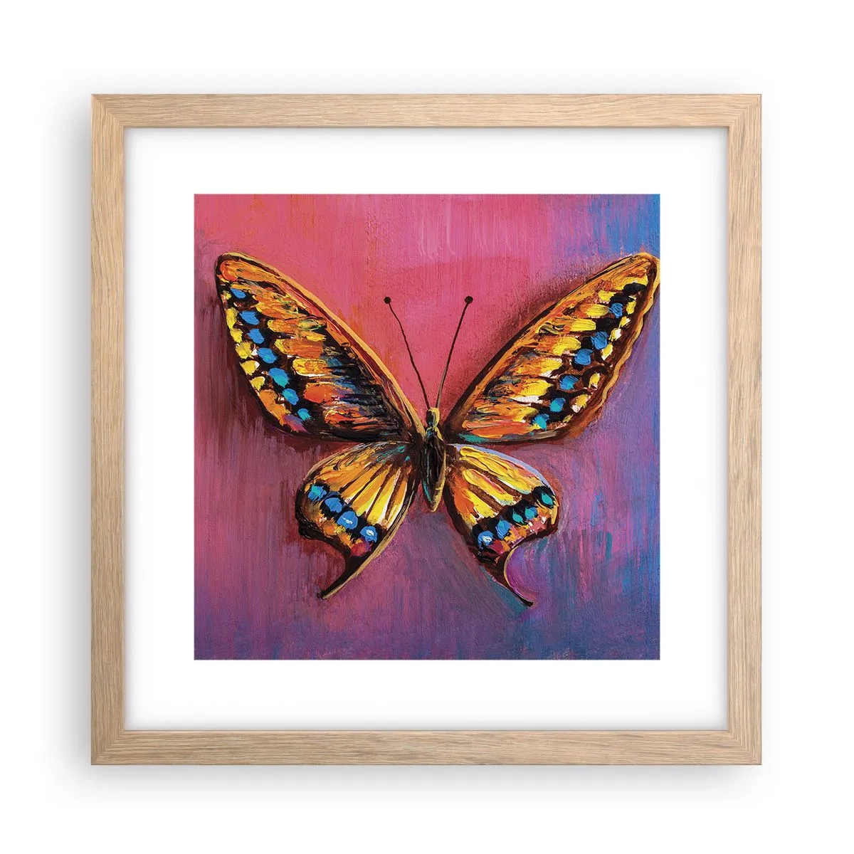 Pôster com moldura de carvalho claro - Uma joia da natureza - 30x30 cm