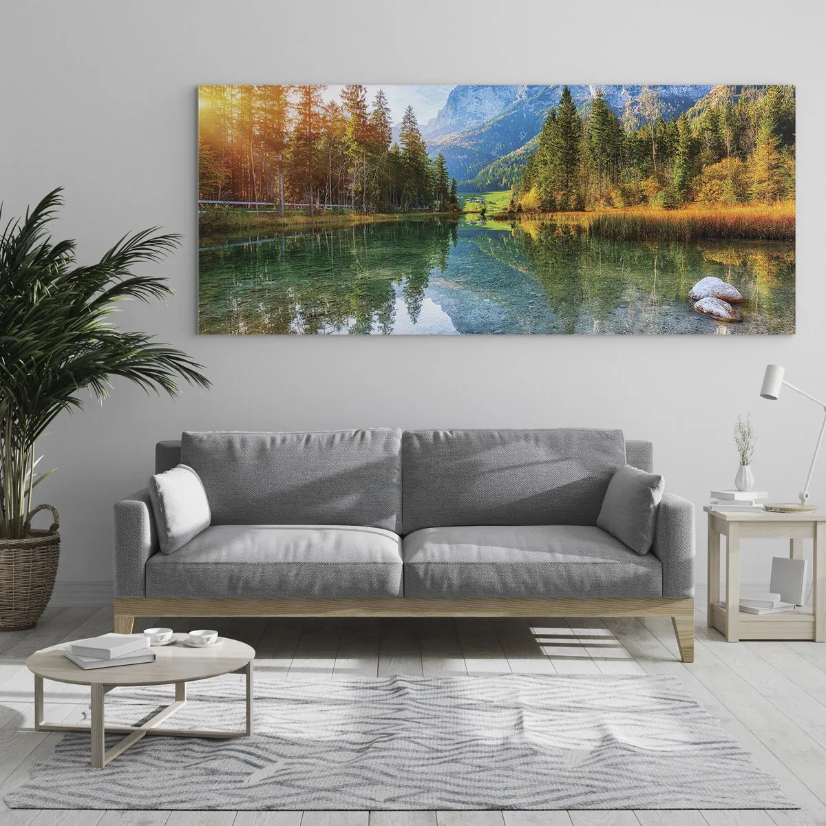 Quadro em vidro - A suavidade do outono - 140x50 cm