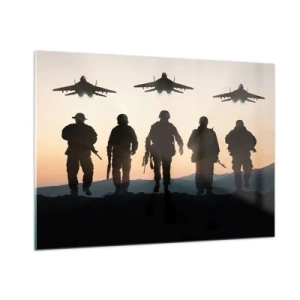 Quadro em vidro - Bem-vindo ao nosso mundo - 100x70 cm