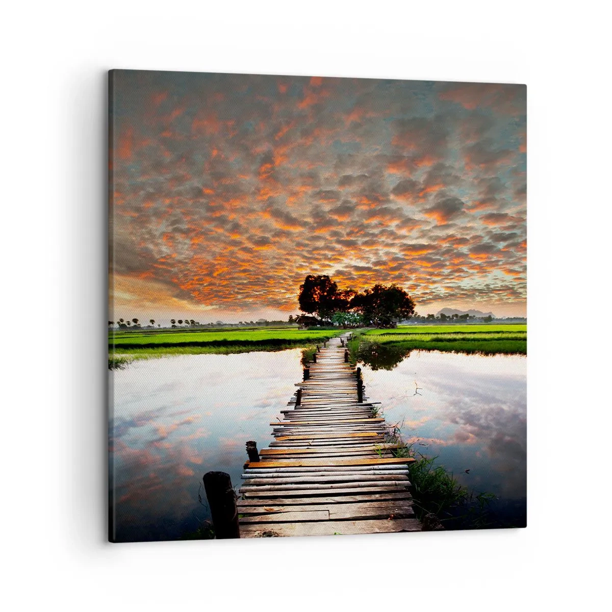 Quadro em tela - Abra os braços - respire - 50x50 cm