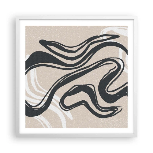 Pôster em moldura branca - Expressão multiplicada - 60x60 cm