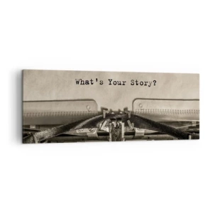 Quadro em tela - Conta-me - 140x50 cm