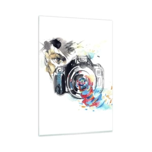 Quadro em vidro - No olho da lente - 80x120 cm