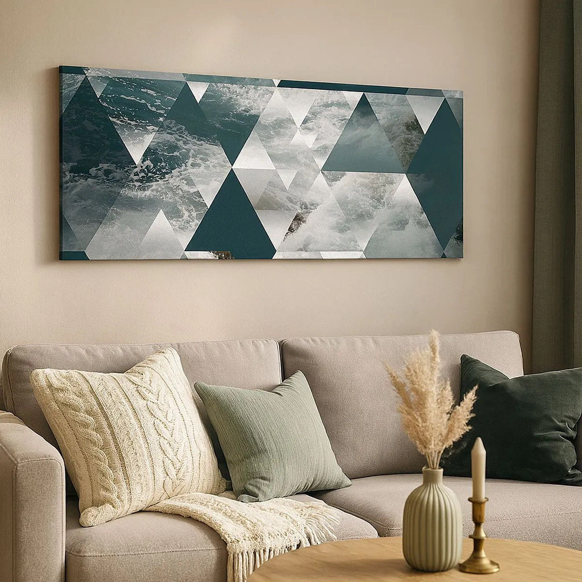 Quadro em tela - Uma perspetiva de cristal - 100x40 cm