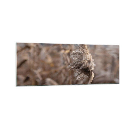 Quadro em vidro - É hora de voar com o vento - 140x50 cm