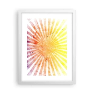 Pôster em moldura branca - Nasceres e entardeceres - 30x40 cm