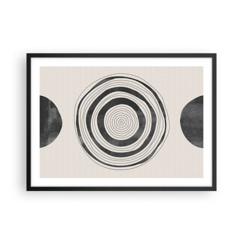 Pôster com moldura preta - Importante é o que há no caminho - 70x50 cm