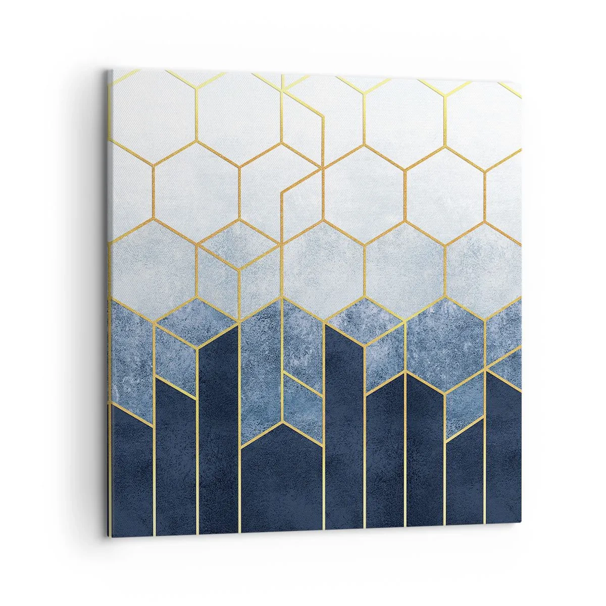 Quadro em tela - Composição em ritmo sincopado - 50x50 cm