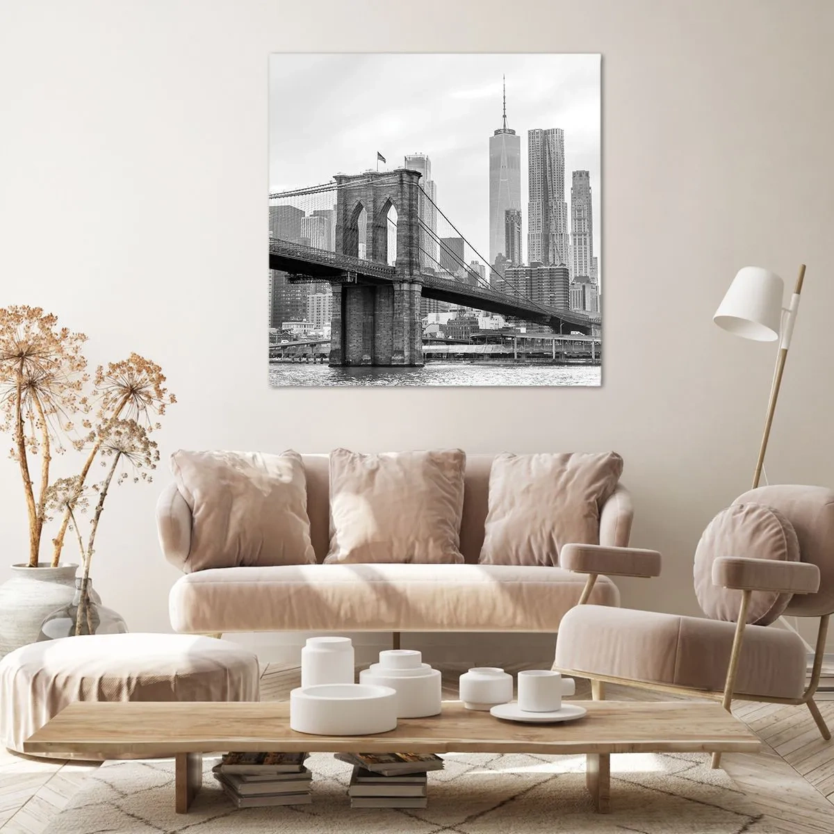 Quadro em tela - Vibrações de Nova York - 60x60 cm