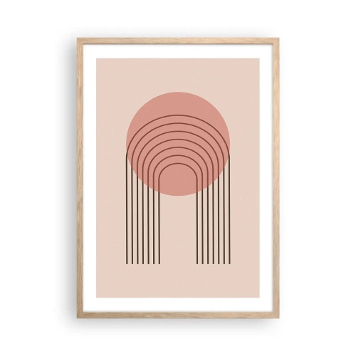 Pôster com moldura de carvalho claro - Atração irresistível - 50x70 cm