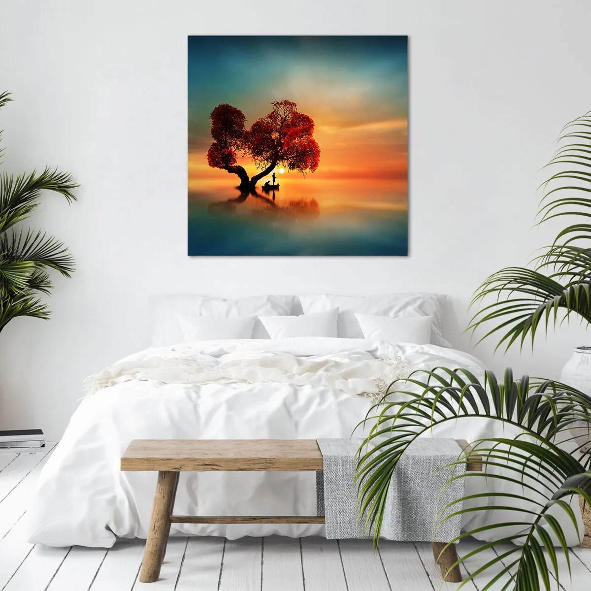 Quadro em tela - A distância e o silêncio do mundo - 50x50 cm