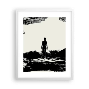 Pôster em moldura branca - Novo visual - 40x50 cm